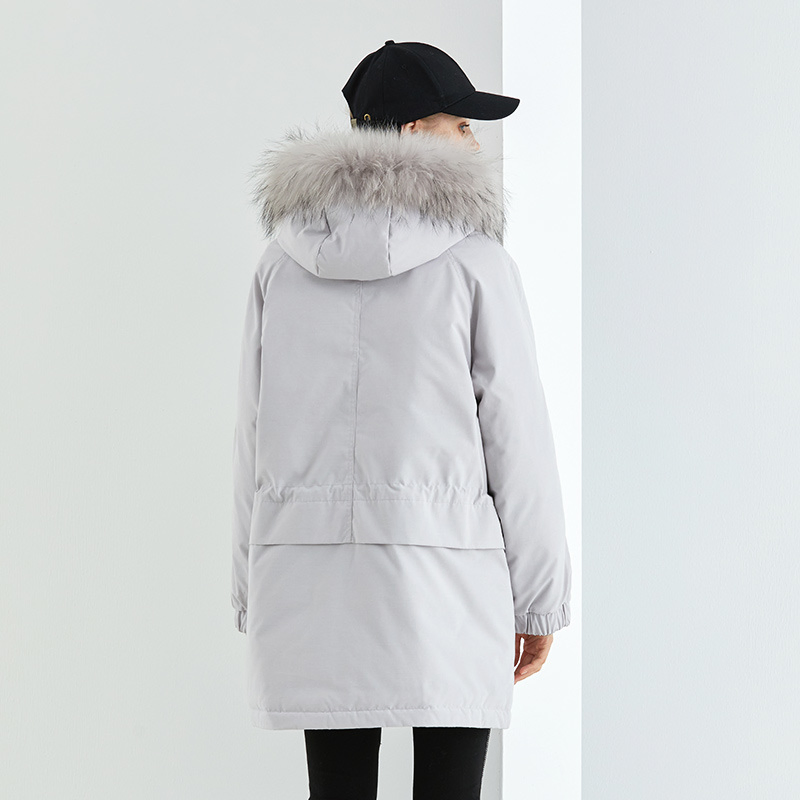 Casaco Aquecido de Inverno para Escola na China, Longo, Feminino, Jaqueta de Plumas