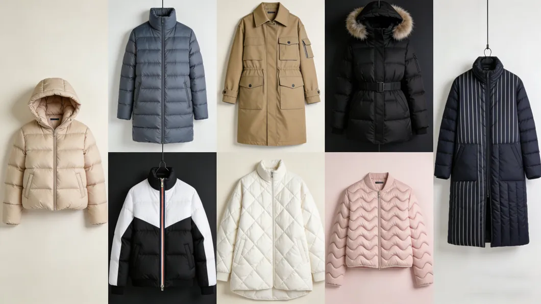 Casaco Puffer Curto Feminino em Quilted