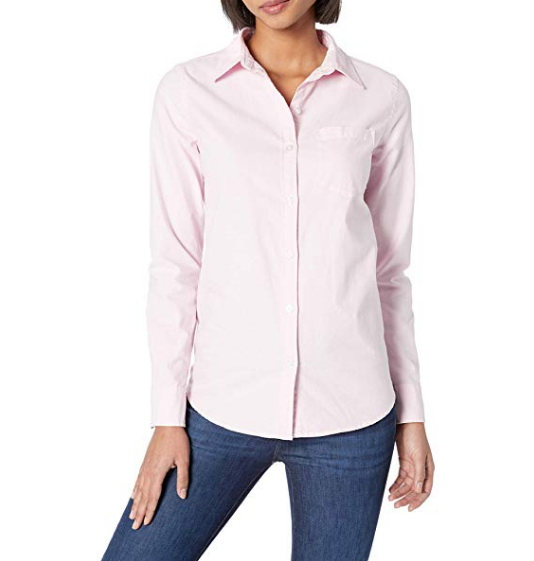 Camisa Blusa Feminina Slim Fit de Algodão para Escritório, Design de Uniforme para Mulheres