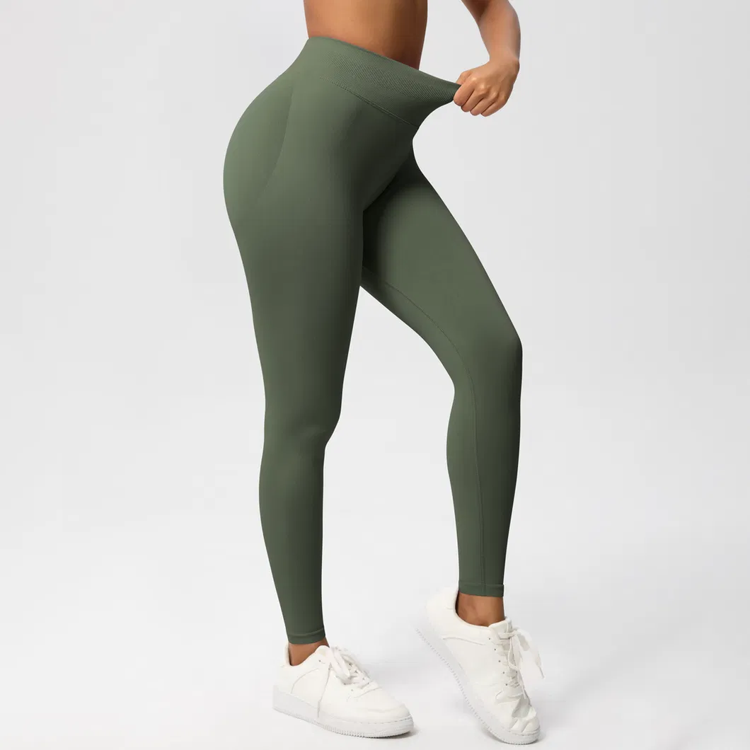 Calças de Yoga de Cintura Alta XS-XXL para Mulheres - Vista Frontal