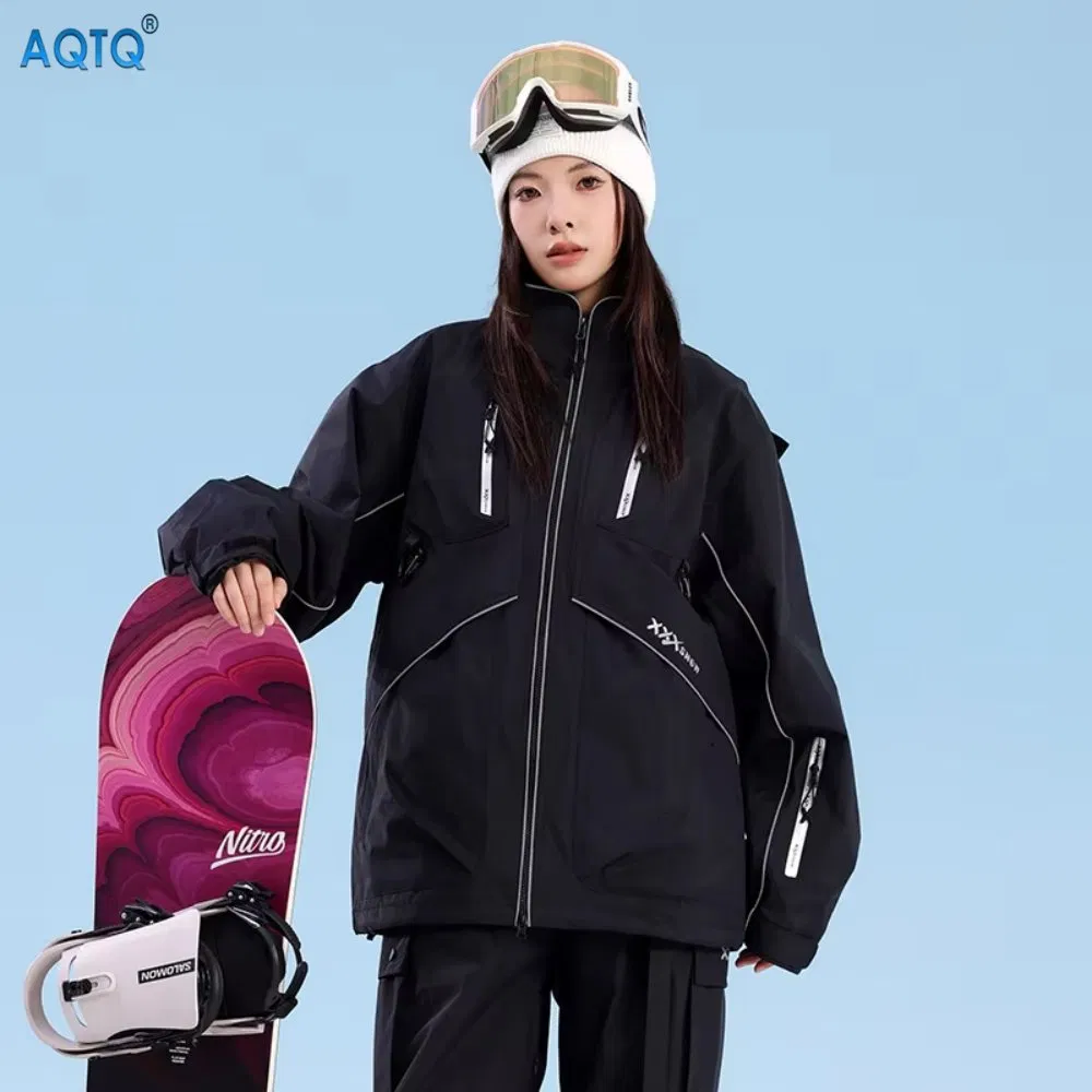 2026 Jaqueta de Esqui Feminina em Promoção 3XL Impermeável, à Prova de Vento, Respirável, Quilted, Profissional, Solta para o Inverno, Roupas de Neve