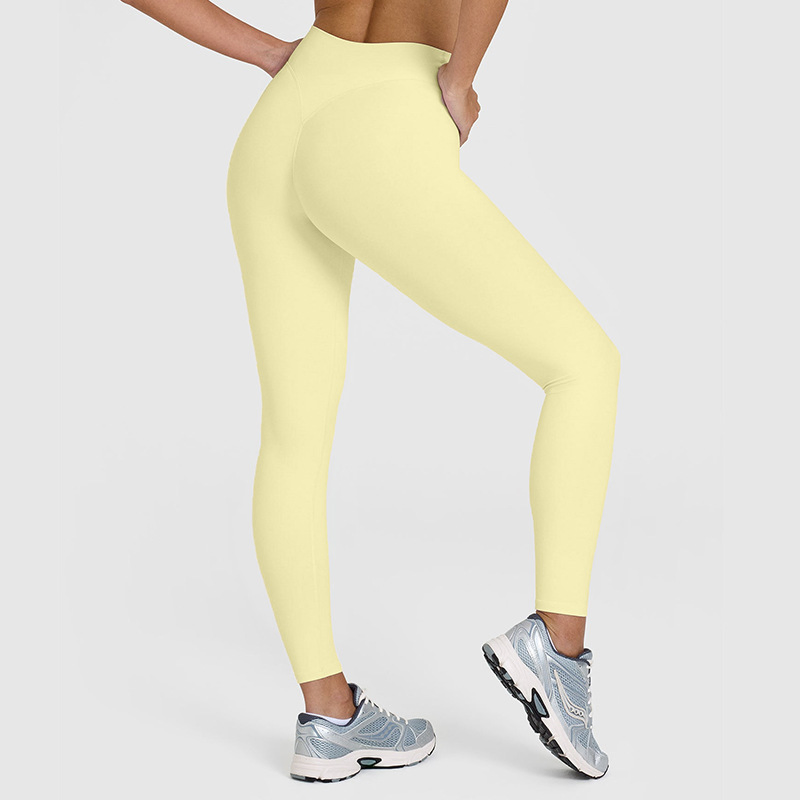 Leggings de Fitness Femininas Sem Costura, Roupas de Esporte, Calças de Treino para Corrida, Levanta Bumbum, Costas em V Profundo, Calças de Yoga de Cintura Alta