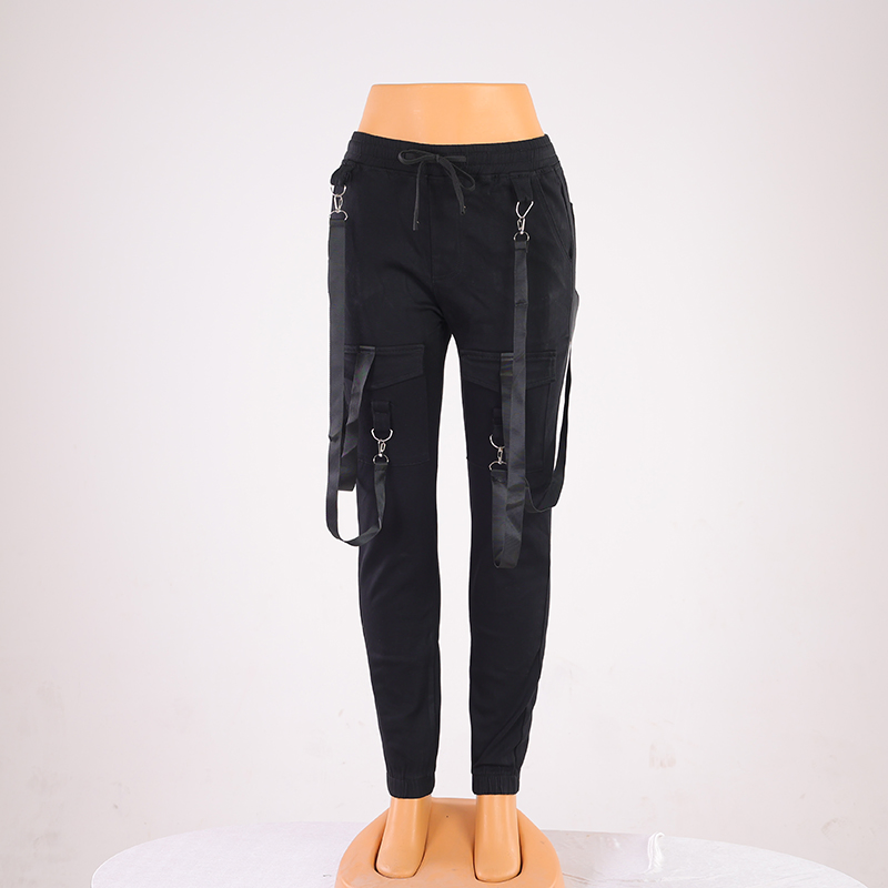 Calças Cargo Femininas Calças Casuais Roupas para Mulheres Calças de Cintura Alta