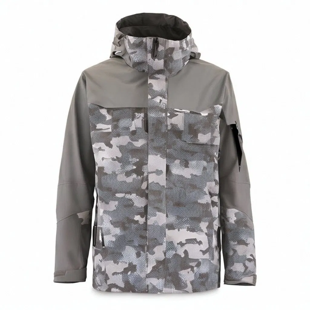 Jaquetas à prova d'água para homens e mulheres, personalizadas por atacado, para caça, pesca e navegação, em camuflagem, da Bowins