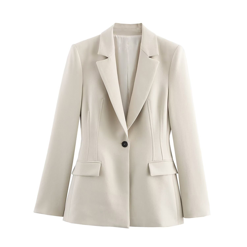 Revestimento impermeável blazer oversized feminino em flanela, cashmere, linho e acrílico, baixa quantidade mínima de pedido