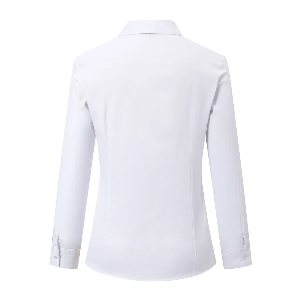 Camisas femininas brancas, blusas, primavera, outono, confortáveis, respiráveis, coloridas e brilhantes