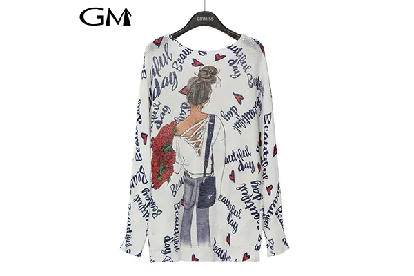 Detalhe do Suéter feminino