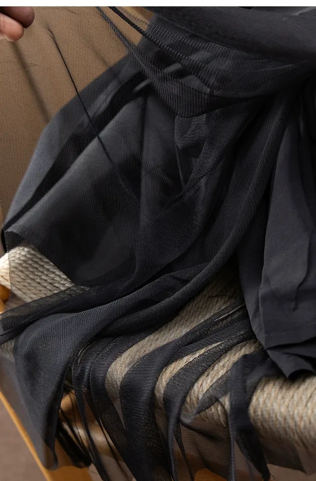 Saia de Cintura Alta de Seda e Malha Luxuosa e Moderna para Mulheres Fashionáveis