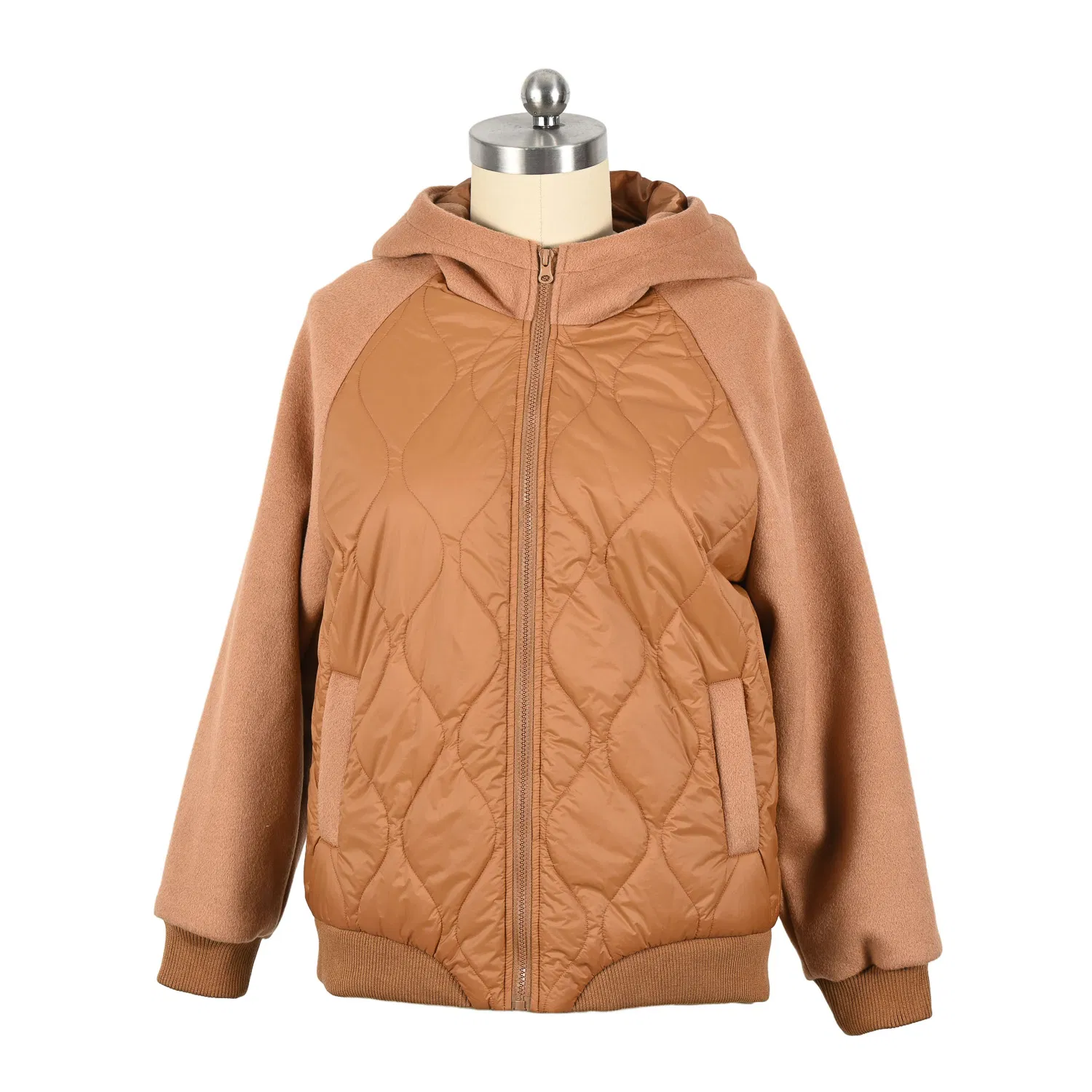 Novo Design Jaqueta Feminina Durável Slim-Fit Capuz À Prova de Vento Jaqueta Quilted para Exterior Casaco Impermeável com Enchimento Casaco de Inverno