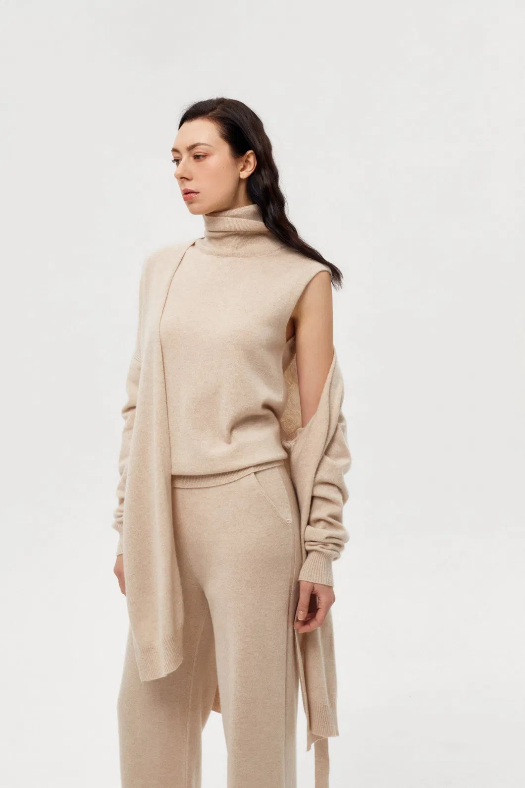 Colete de Cashmere Detalhes