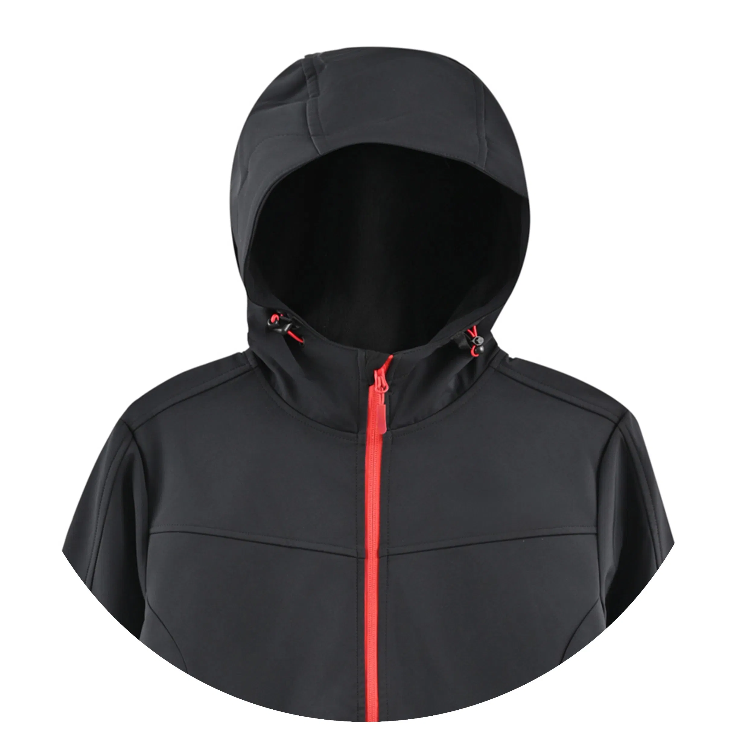 Casaco Softshell Feminino de Inverno Preto com Membrana TPU Ligada ao Forro de Lã 320GSM