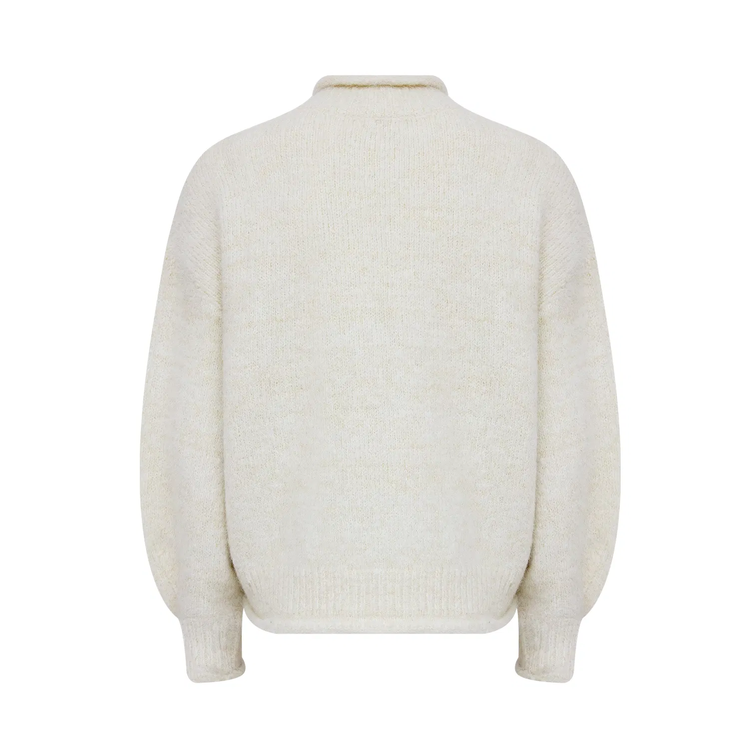 Suéter de Malha Fuzzy com Bordado Floral em Lantejoulas para Mulheres, Gola Alta, Pulôver Elegante e Luxuoso, Moda de Inverno, Fornecedor OEM ODM da China