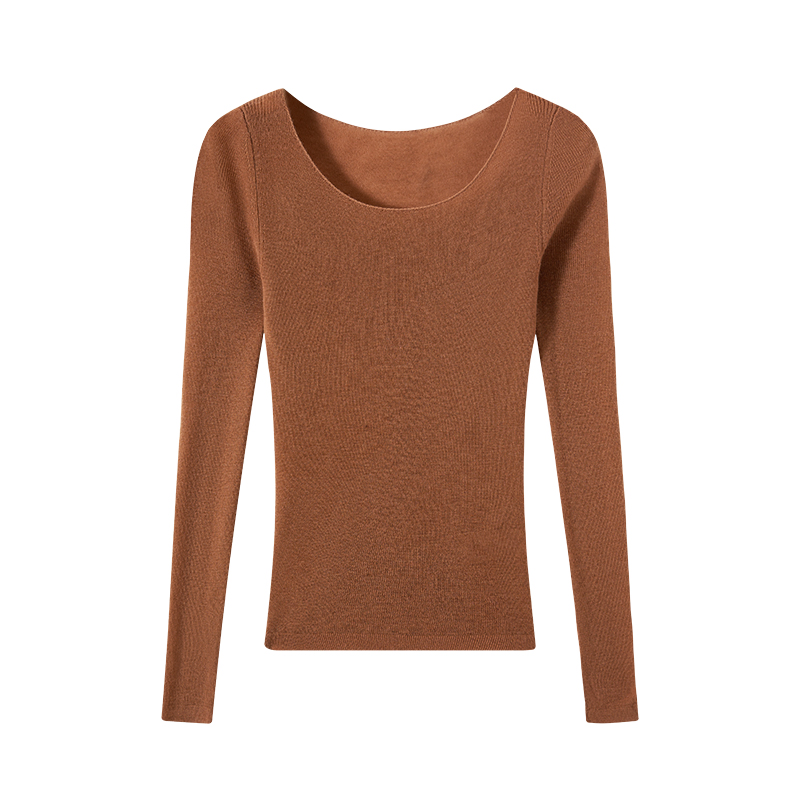 Blusa de Lã Feminina por Atacado Roupas Personalizadas para Mulheres 2 Peças Conjunto de Malha Aconchegante Colete de Gola Alta e Suéter Top Outono