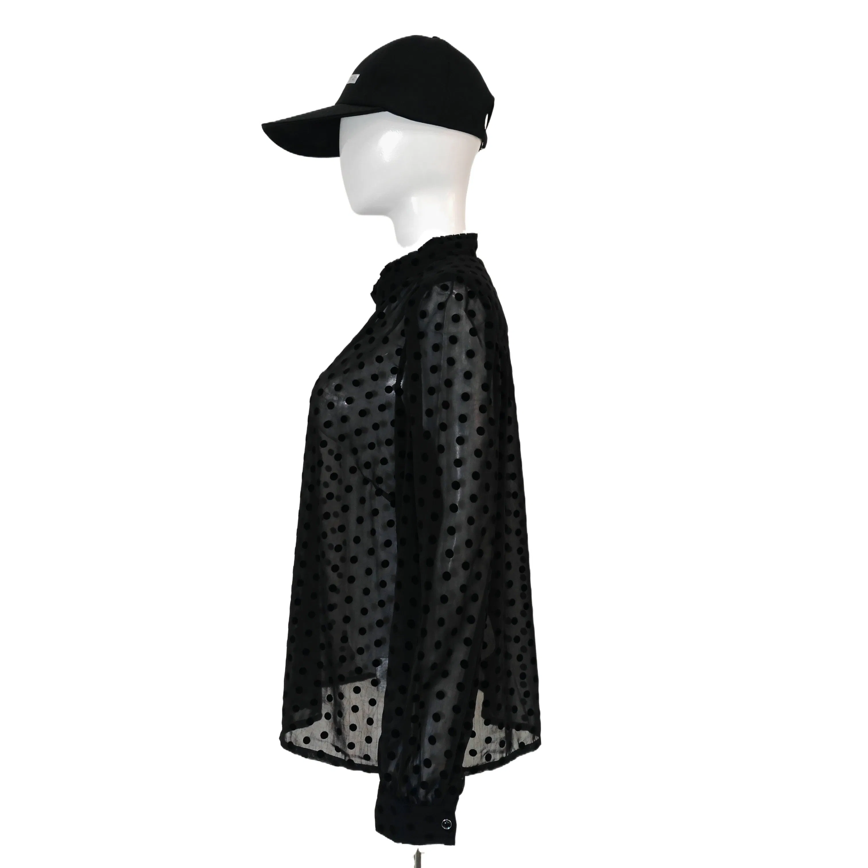 Camisa Casual Personalizada para Mulheres Roupas Transparentes Manga Longa Verão Camisas Casuais Femininas