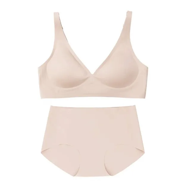 Conjunto de Sutiã Sem Fio Confortável de Gel com Suporte Macio e Sem Costura para Mulheres