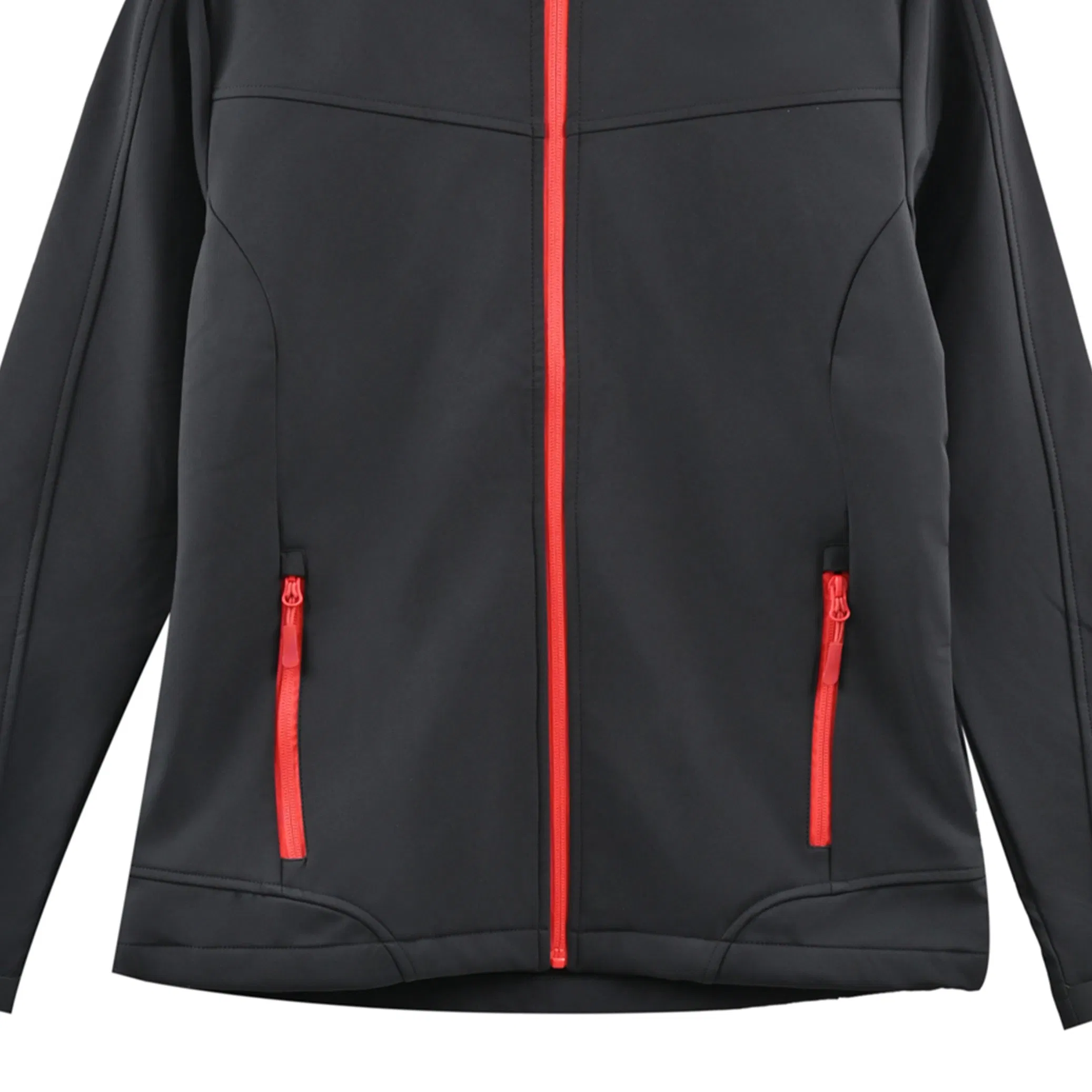 Casaco Softshell Feminino de Inverno Preto com Membrana TPU Ligada ao Forro de Lã 320GSM
