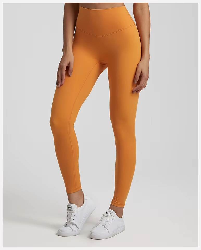Calças de Cintura Alta Tiktok Leggings de Yoga para Mulheres Roupas de Treino Vestuário de Academia Leggings de Yoga Fitness