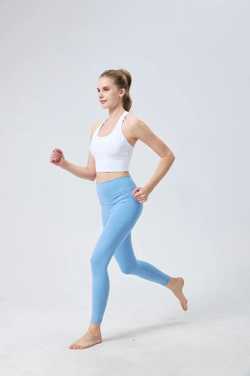 Leggings de Yoga de Cintura Alta Sexy Sem Linha Incômoda Calças de Yoga para Mulheres