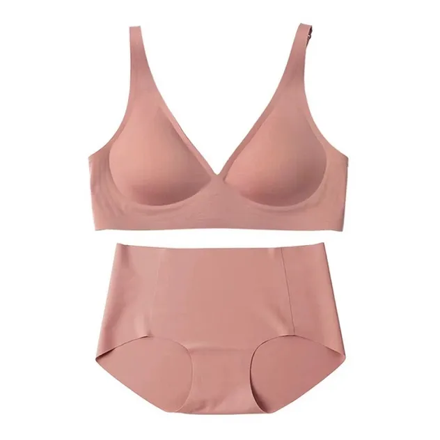 Conjunto de Sutiã Sem Fio Confortável de Gel com Suporte Macio e Sem Costura para Mulheres