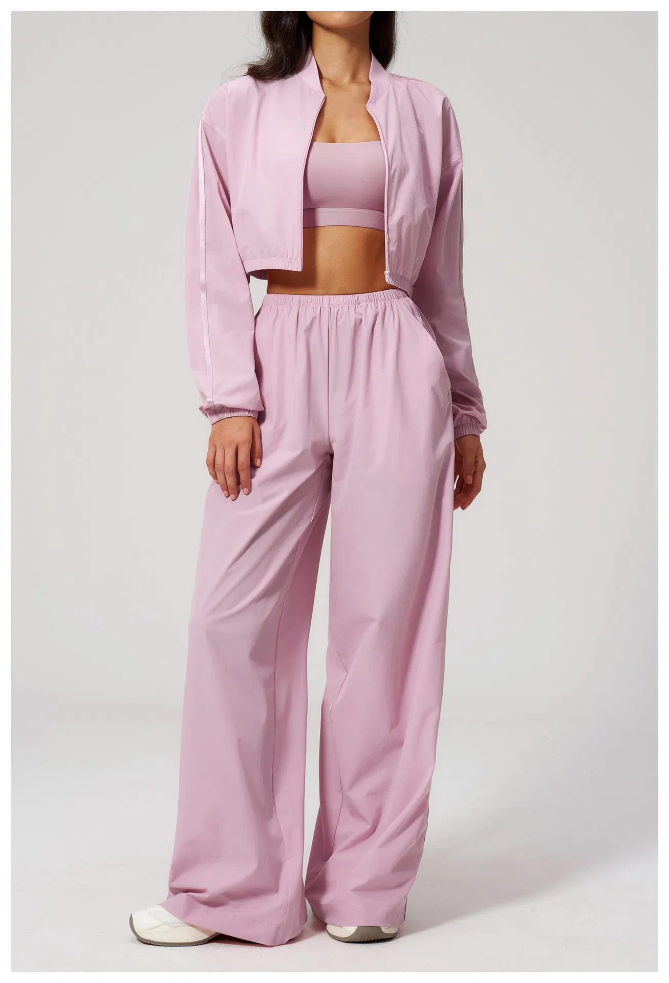 Conjunto de Roupas de Atividade para Mulheres, Jaqueta de Ginástica, Roupas de Fitness, Roupas de Atividade, Manga Longa, Roupas de Ginástica para Mulheres