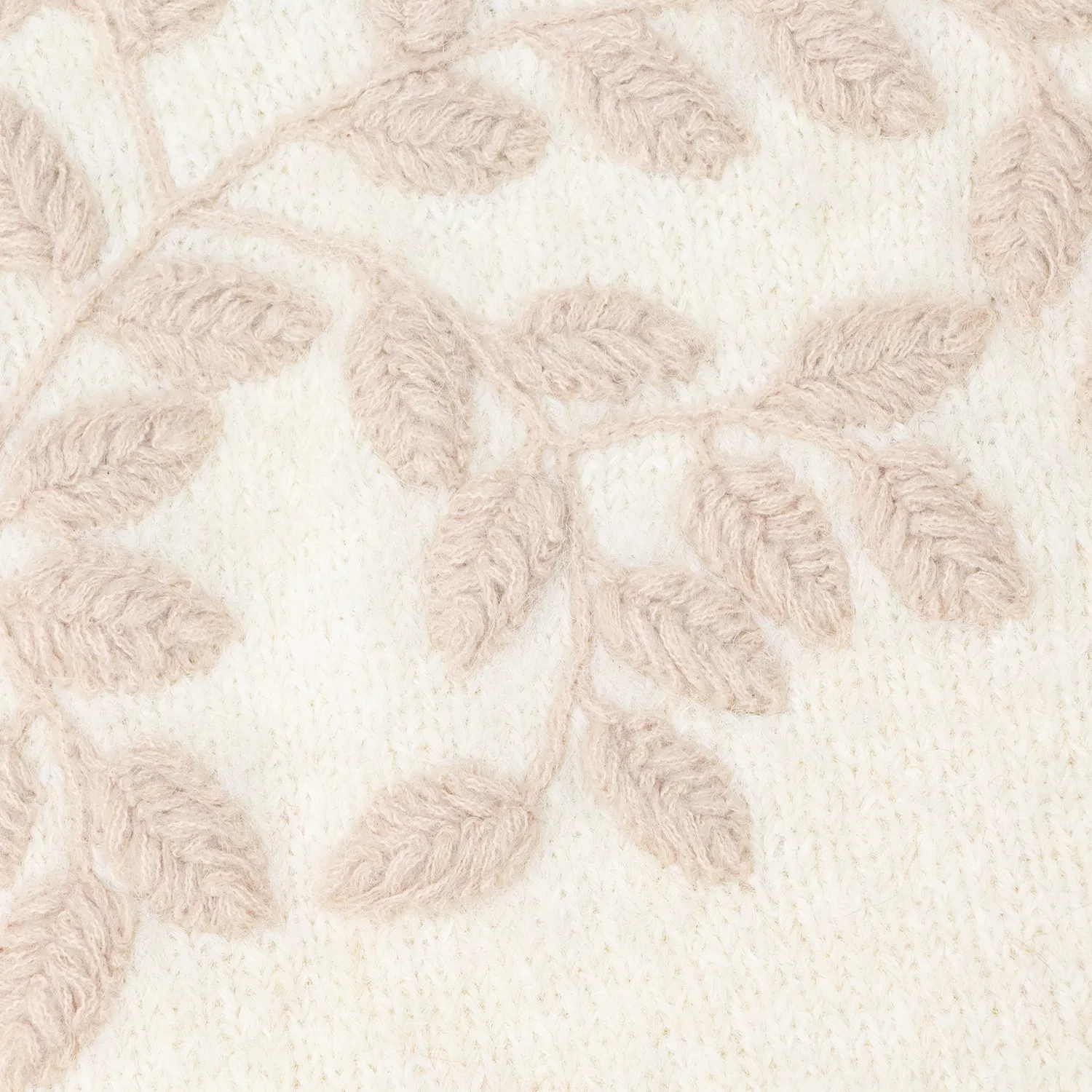 Detalhe do Suéter de Malha Feminino