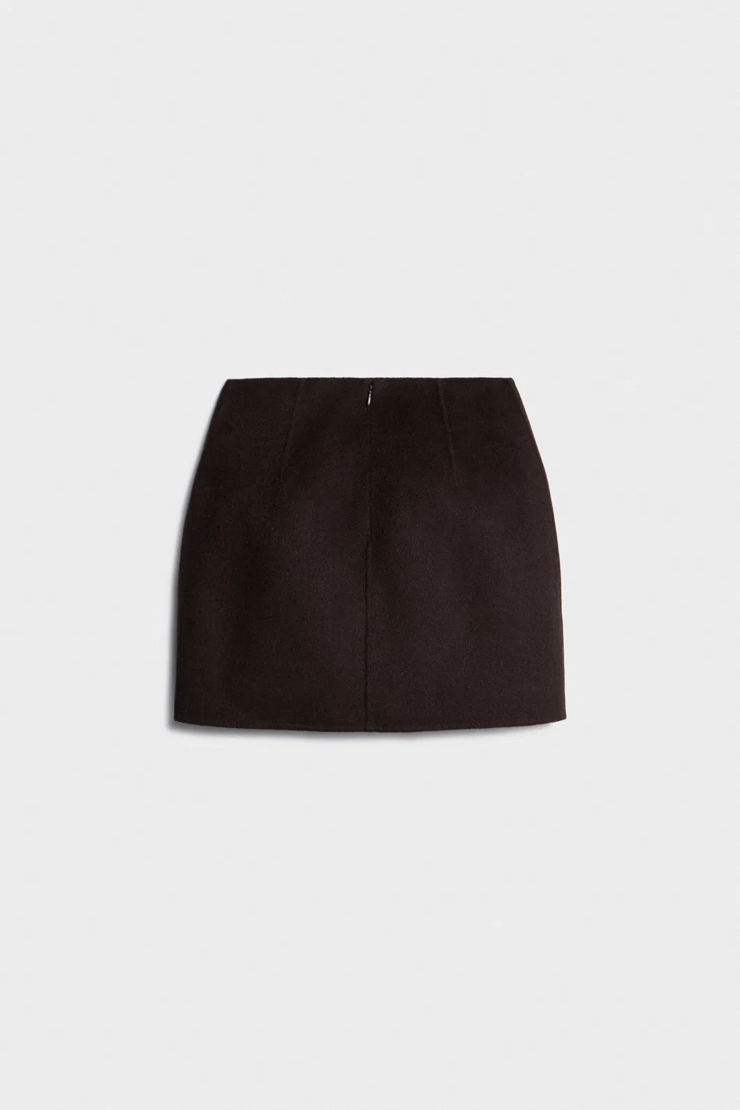 Fabricante Saia de Lã Feminina de Inverno Atacado Curta Ajustada Saia Mini de Lã Dupla Face para Uso no Escritório