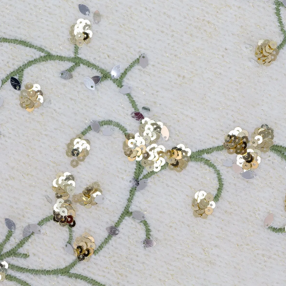 Suéter de Malha Fuzzy com Bordado Floral em Lantejoulas para Mulheres, Gola Alta, Pulôver Elegante e Luxuoso, Moda de Inverno, Fornecedor OEM ODM da China
