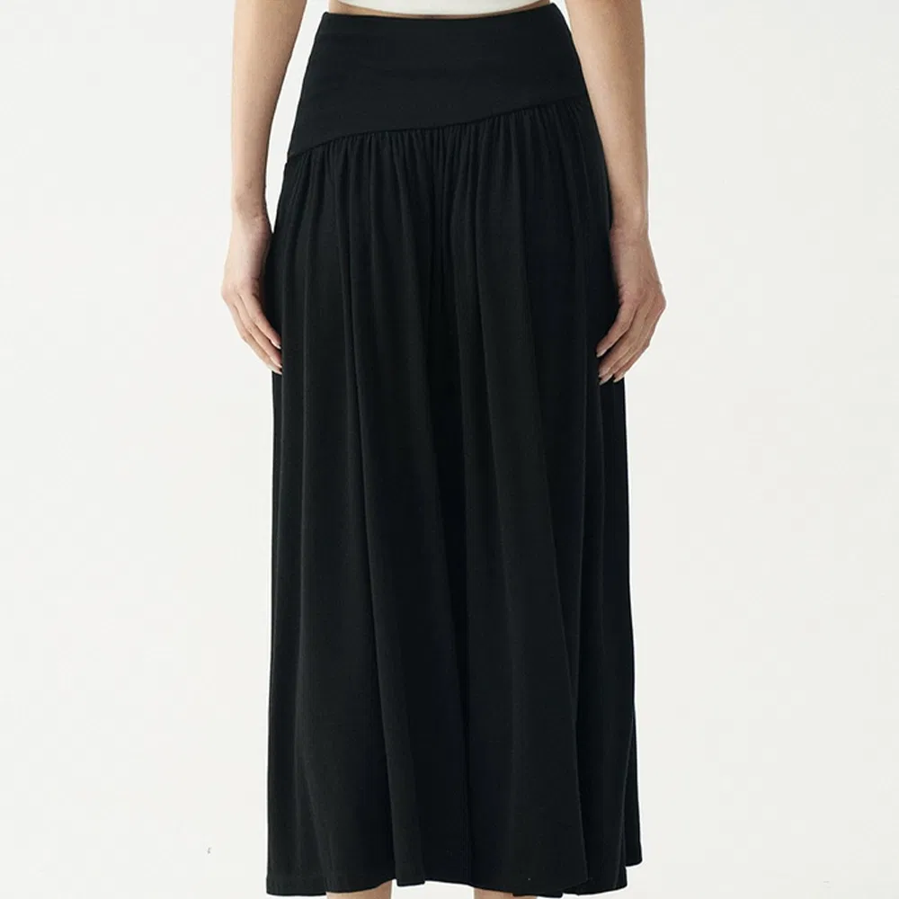 2025 Nova Saia Longa Feminina Designer Roupas Femininas Personalizadas Saia Maxi Elegante de Jersey
