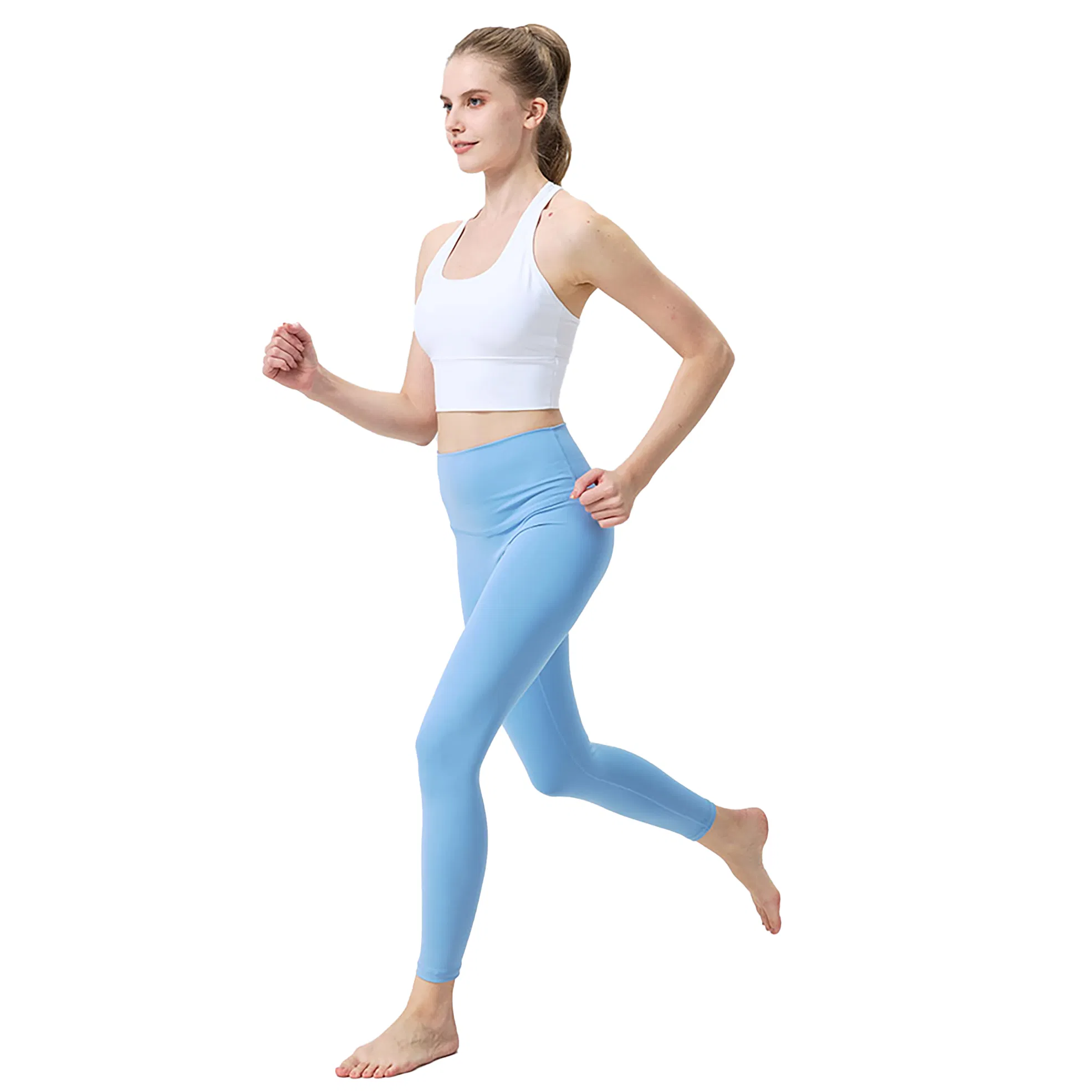 Leggings de Yoga de Cintura Alta Sexy Sem Linha Incômoda Calças de Yoga para Mulheres