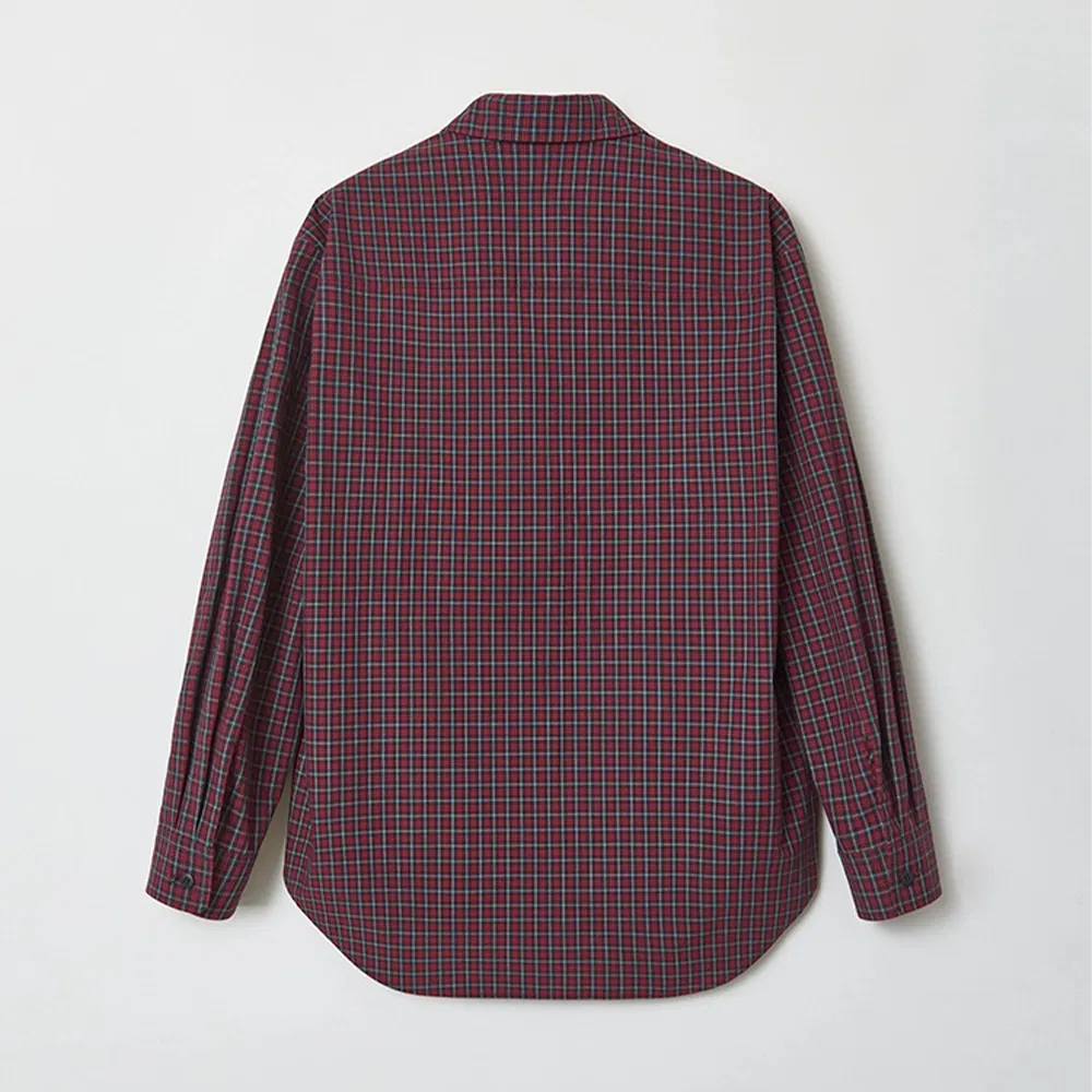 Blusa Casual de Outono para Mulheres, Xadrez, Top Ocidental com Botões, Camisa Amarela Xadrez