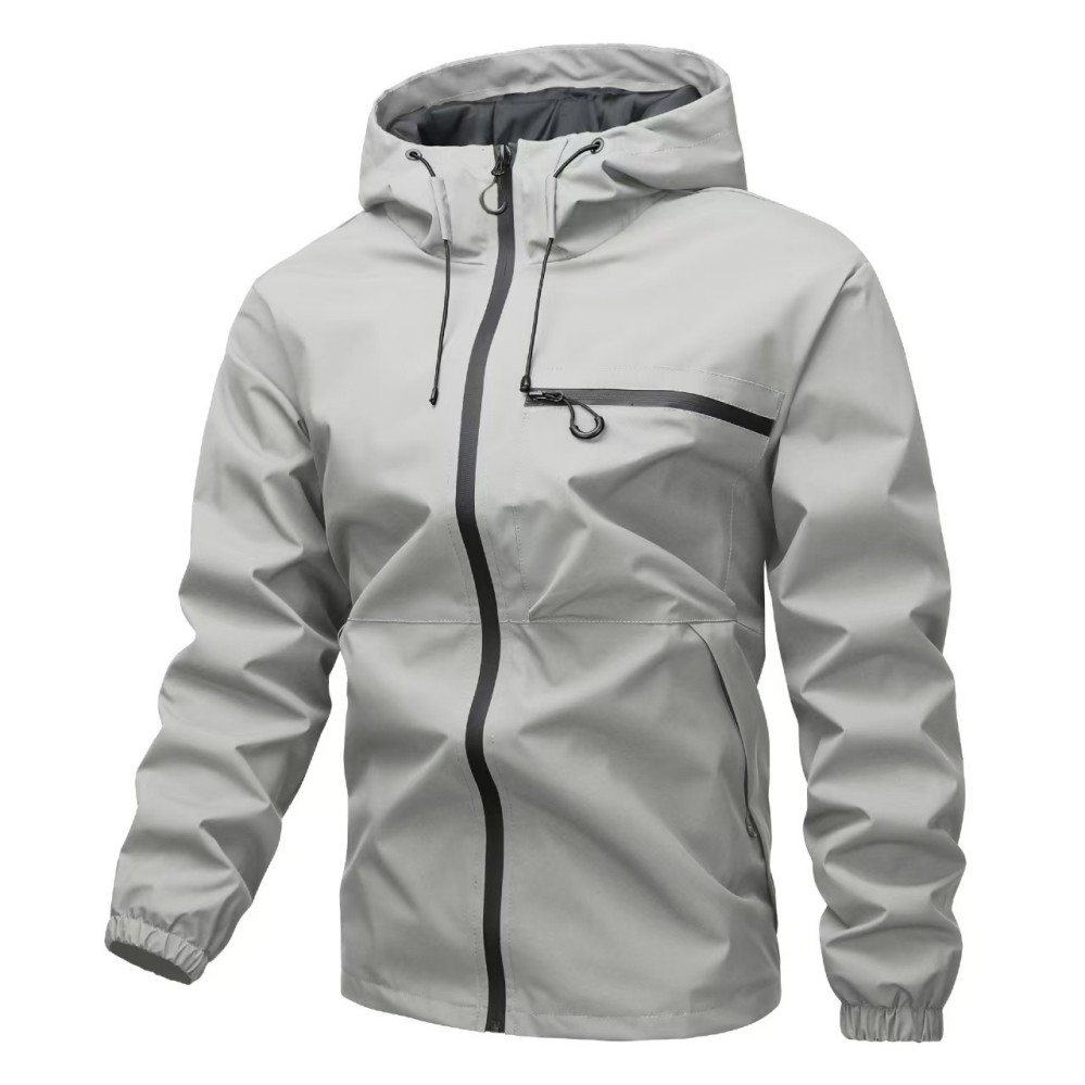 Jaqueta de chuva impermeável e à prova de vento para homens e mulheres, esportiva, de inverno, ao ar livre, respirável, com costuras seladas DWR, com capuz, personalização por atacado OEM ODM
