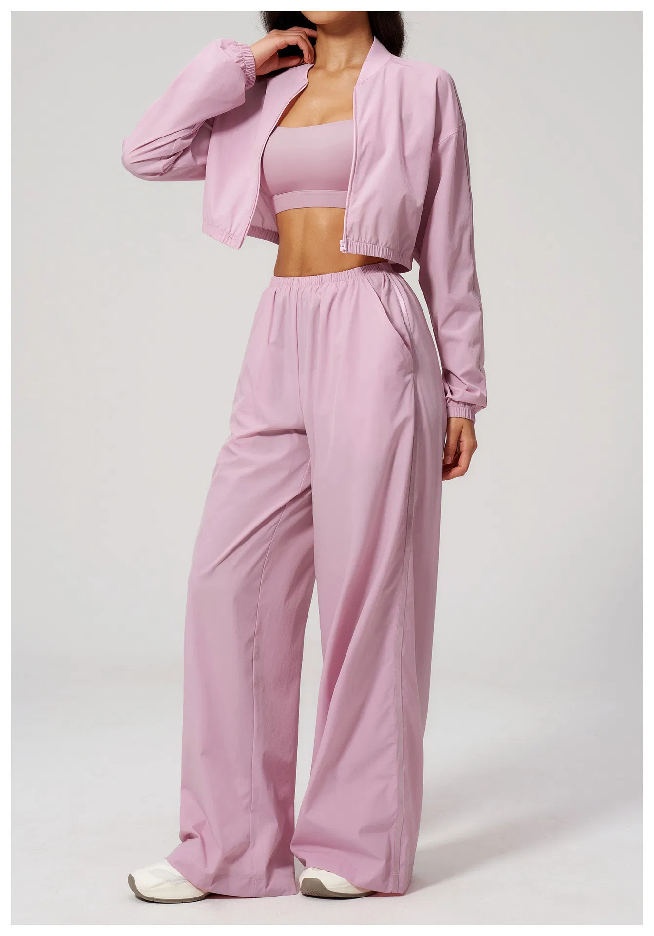 Conjunto de Roupas de Atividade para Mulheres, Jaqueta de Ginástica, Roupas de Fitness, Roupas de Atividade, Manga Longa, Roupas de Ginástica para Mulheres