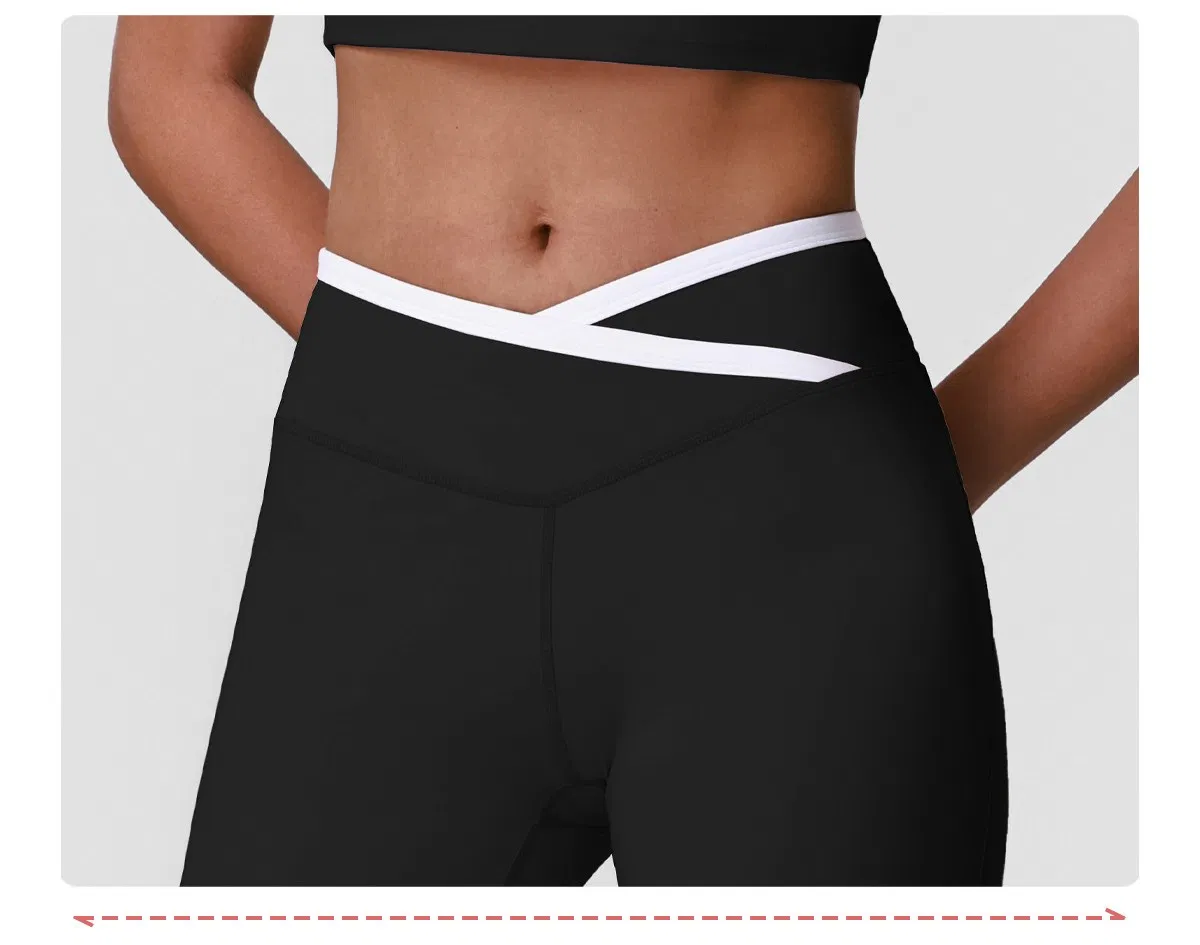 Conjunto de Roupas de Ginástica Femininas 2 Peças Leggings de Treino Top de Esporte Conjunto de Fitness para Academia
