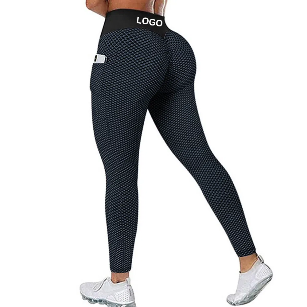 Calças de Yoga para Mulheres Plus Size, Roupas de Corrida, Treino com Levantamento de Bumbum e Bolsos