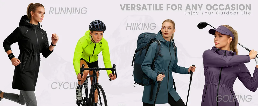 Jaqueta de Ciclismo Feminina de Alta Qualidade, Impermeável, Leve e Compacta, Ideal para Corrida e Ciclismo