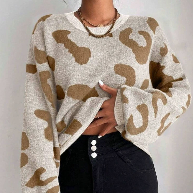 Salve Venda Quente Tamanho Personalizado Suéter Feminino de Outono Inverno Pulôver Longo Botão Casual Top Tricotado para Mulheres
