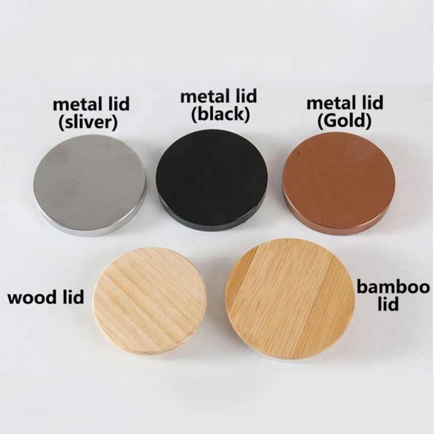 Customizable Round Transparent Glass Candle Holder for Wholesale