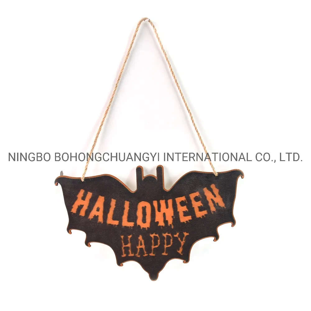 New Exquisite Wooden Halloween Tabletop Crafts Ornaments Home Ornaments