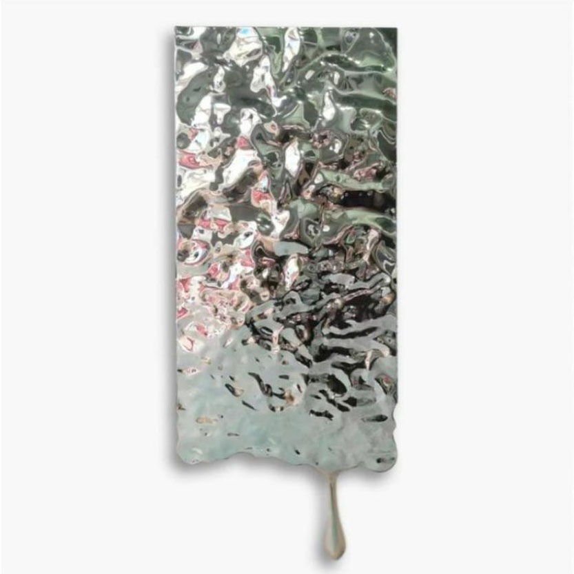 Modern Hotel Home Lobby Luxury Stainless Steel Wall Sculpture for Decoration