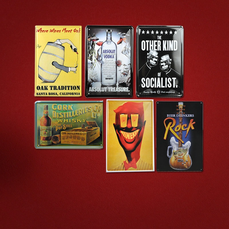 Wall Decorations Tin Plaque Metal Signs Home Decor for Wall Hanging