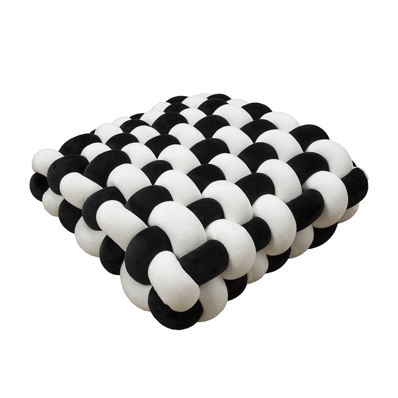 Spandex Woven Square Sofa Pillow Cushion Backrest Plush Decorative Pillow