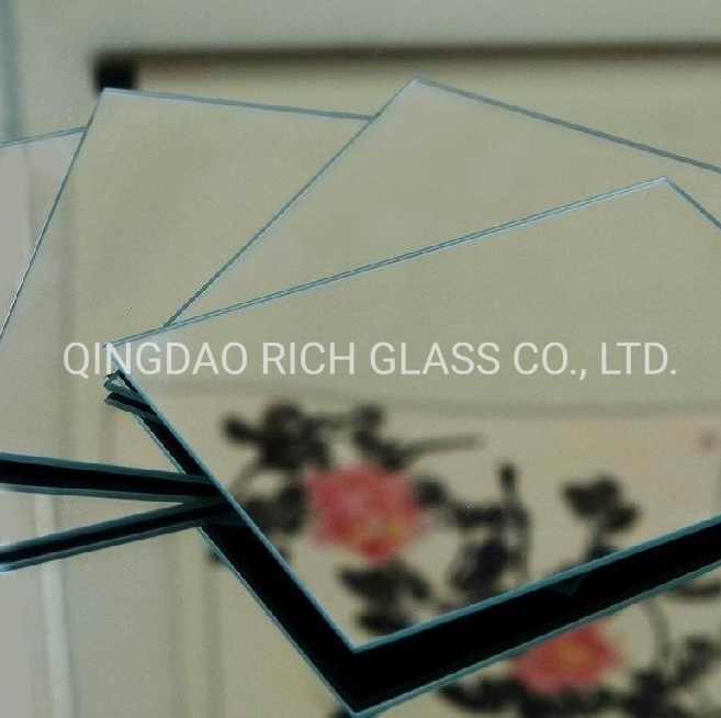 4 5 6mm Clear,Tinted Frameless Round Rectangle Oval Shape Clear Tinted Edge Beveled Round Edge Aluminum Mirror Silver Mirror for Bathroom,Living Room Decorative