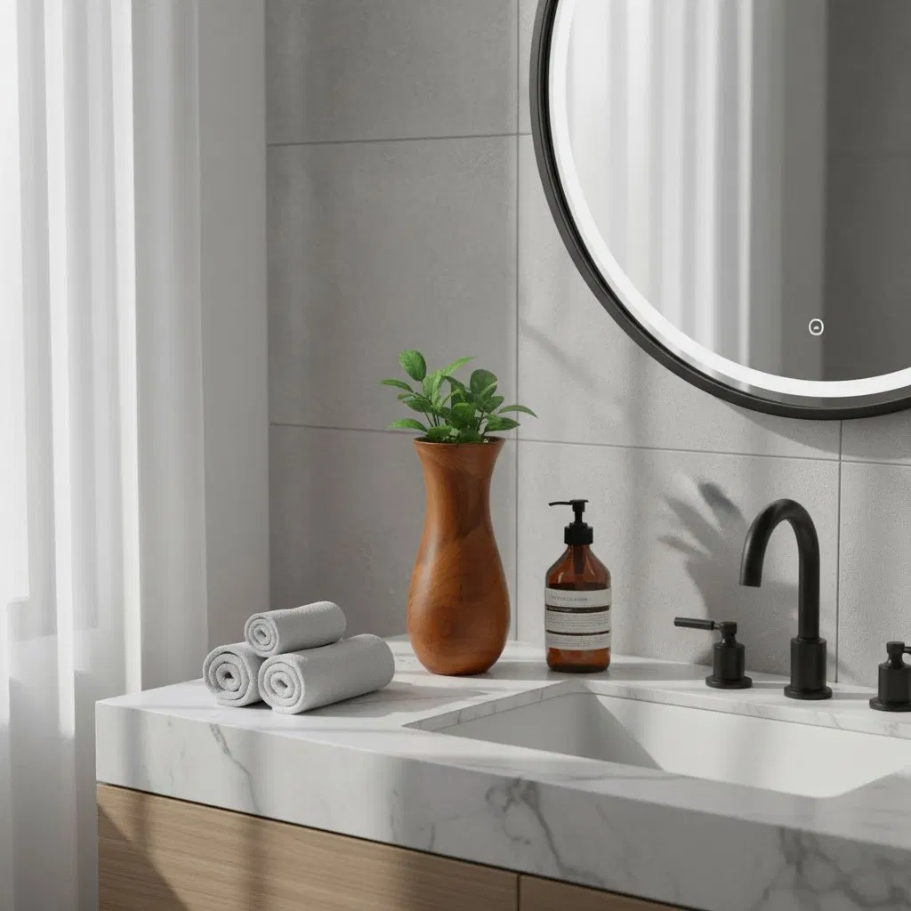 Curved Teak Flower Vase, Handcrafted Wood, Stylish for Home &amp; Flower Accents