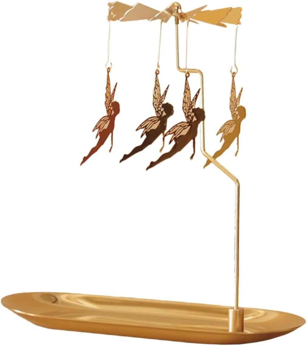 Stylish Rotating Metal Candle Holder for Tea Lights