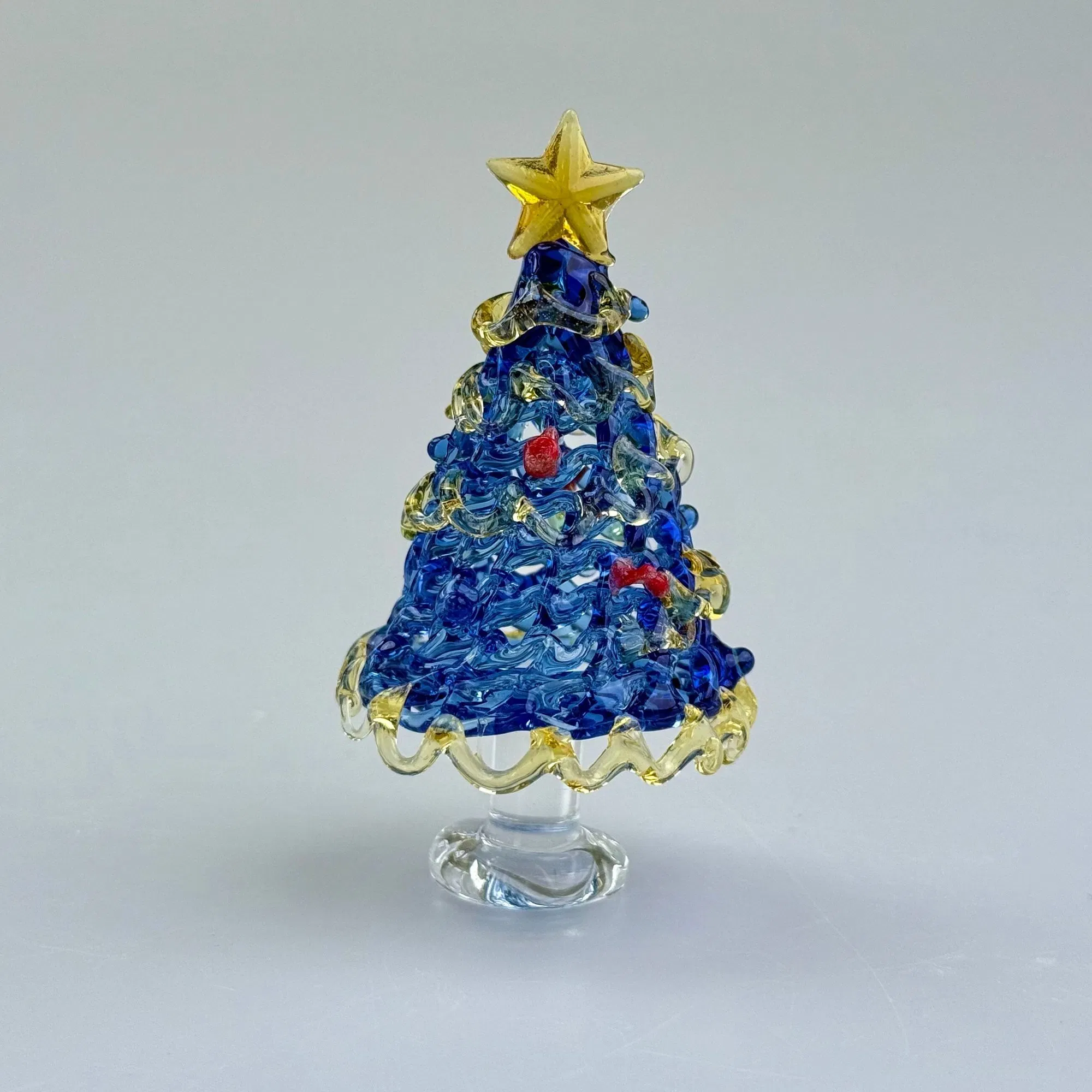 Custom Gifts Mini Christmas Tree Home Desktop Trinkets Glass Handicrafts Christmas Decoration