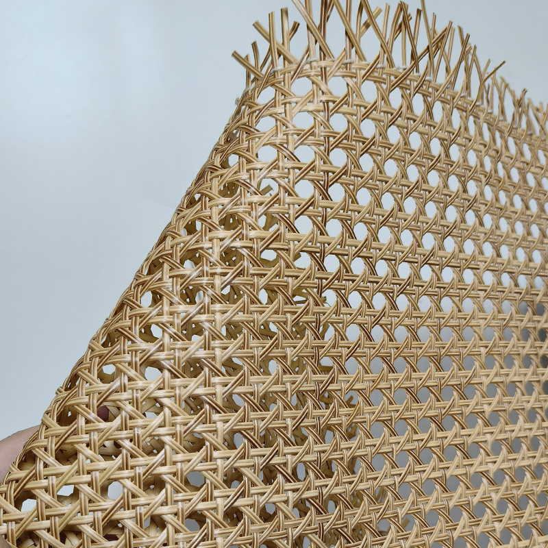 Factory Wholesale Wood Grain Color PE Plastic Furniture Rattan Cane Webbing