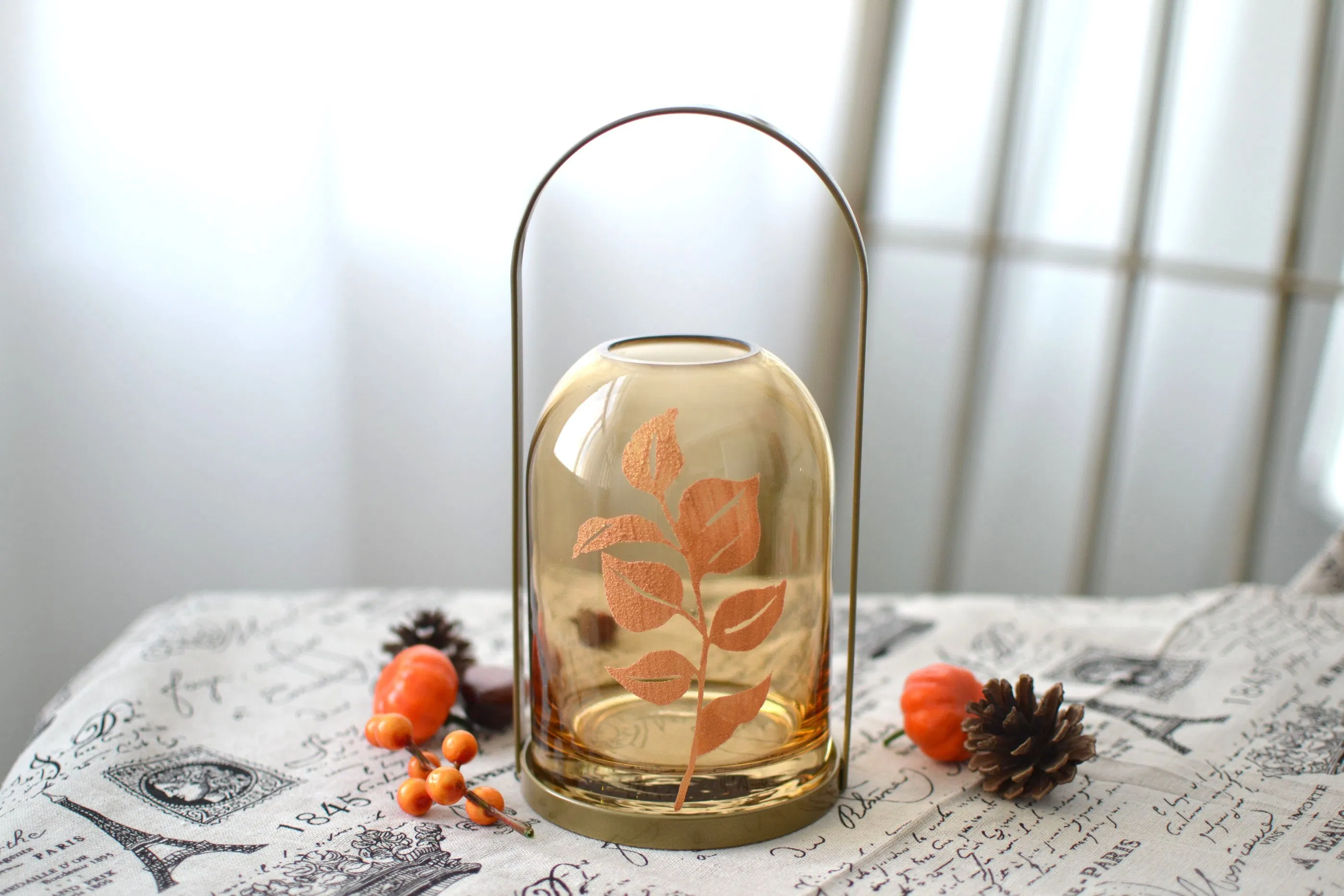 Nordic Style Creative Glass Candle Holder Ornaments Home Decoration