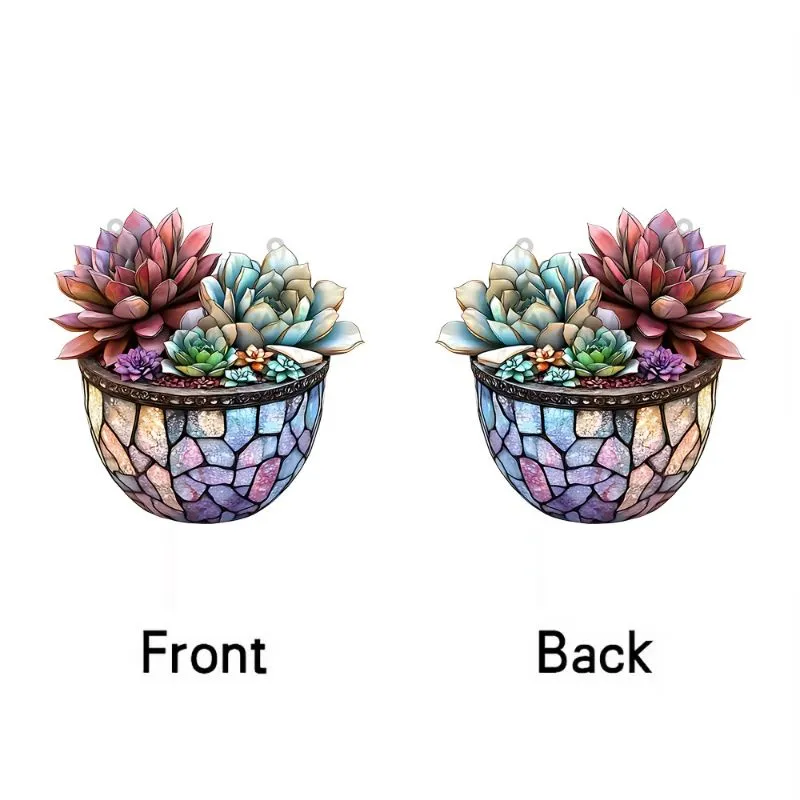 Acrylic Succulent Pendant 3