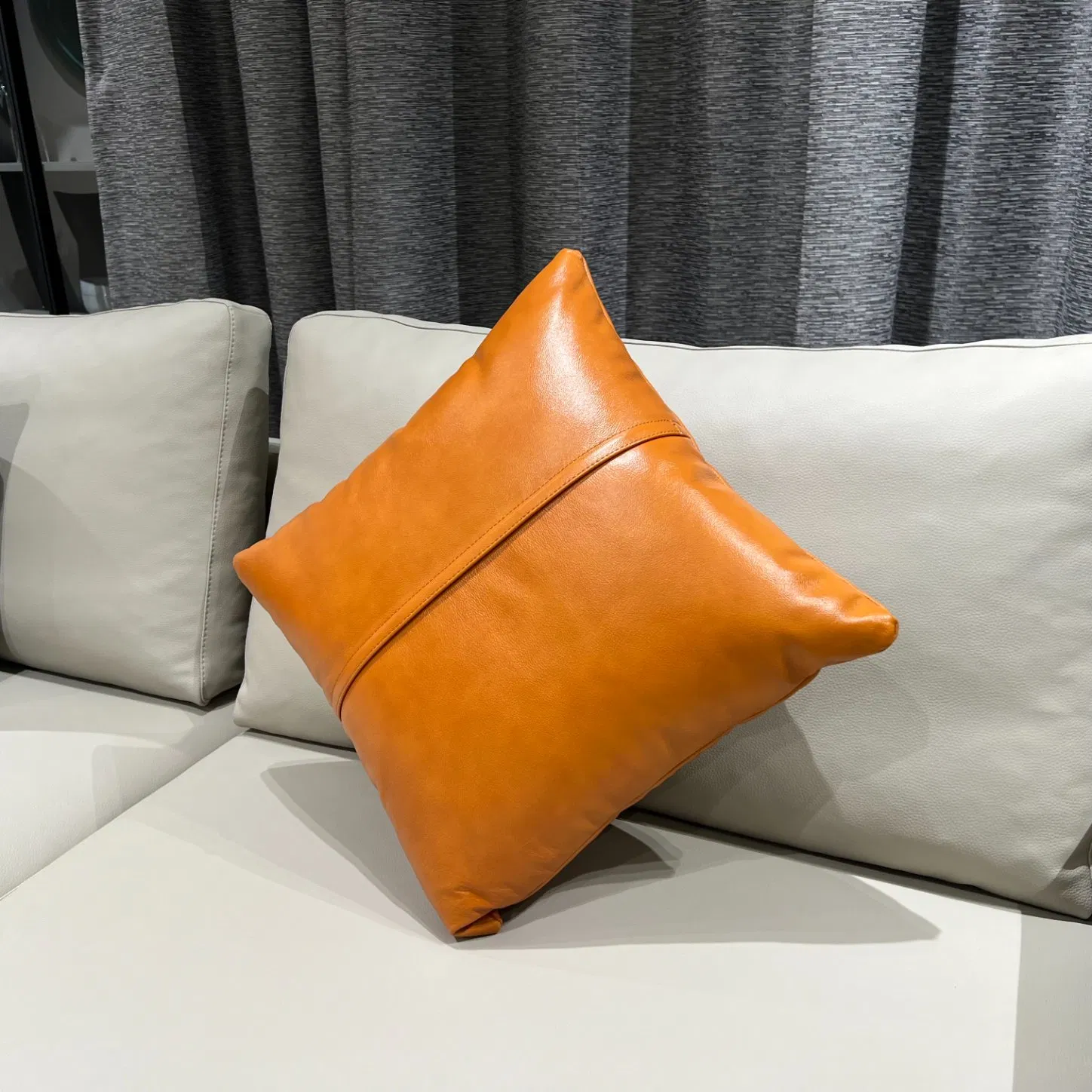 Genuine Leather Cushion Cover Home Decorative Sofa Cushion Pillows