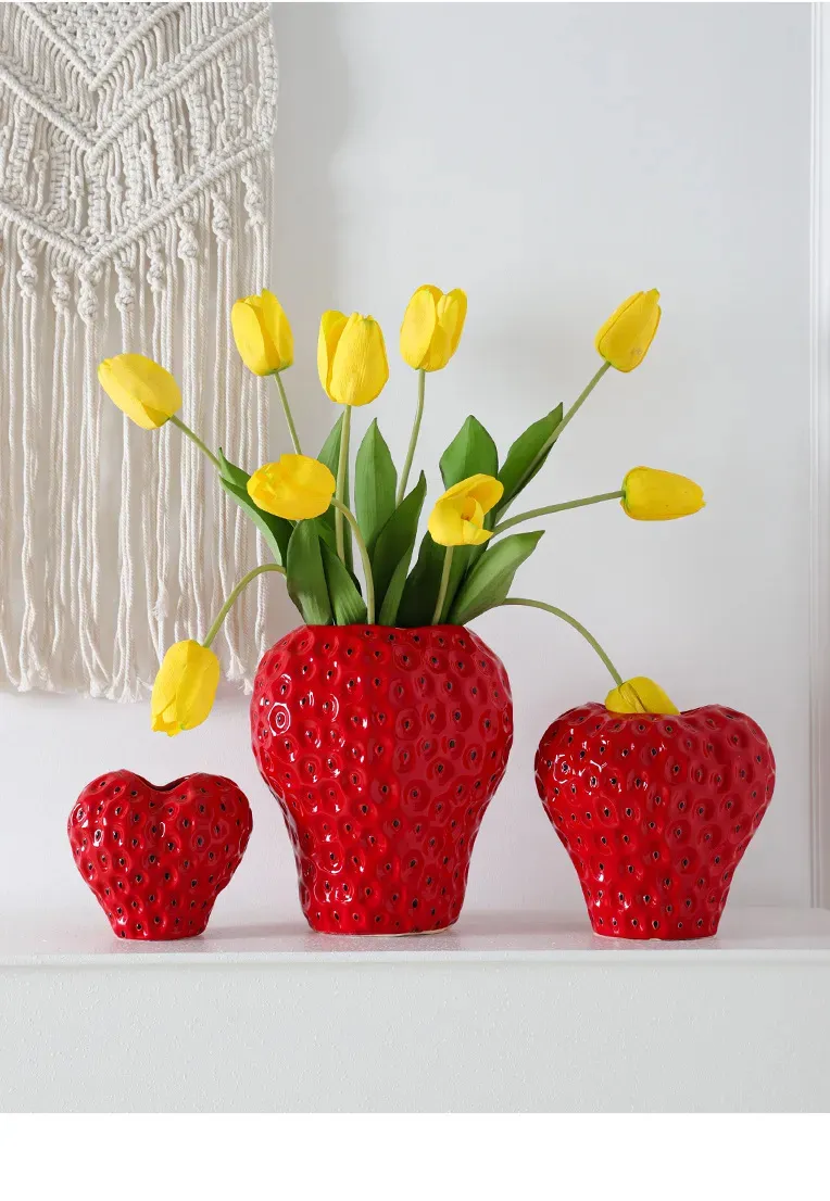Strawberry Style Vase